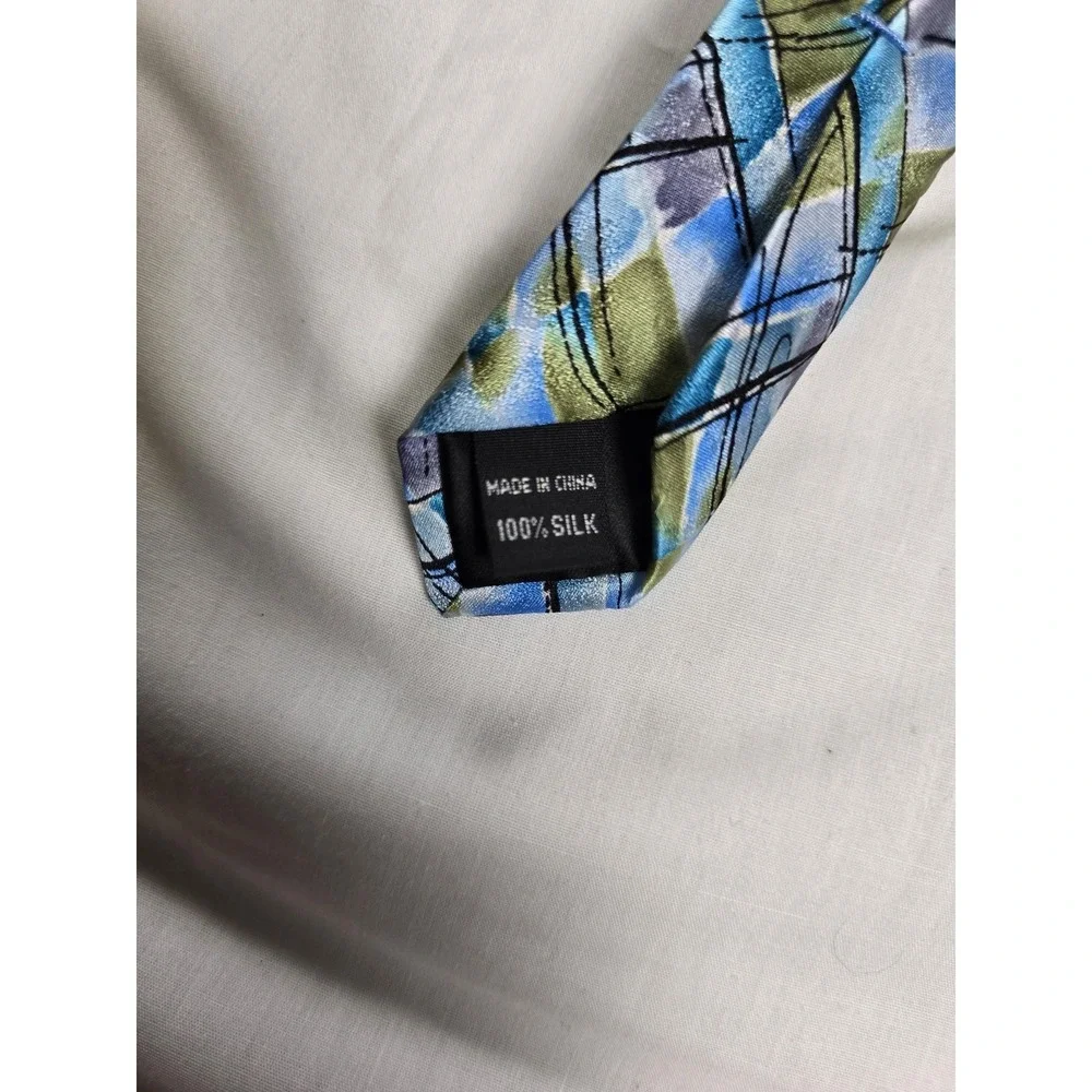 J Garcia Silk Tie Mens Blue Northern Lights Collectors Edition‎ Artist Proof